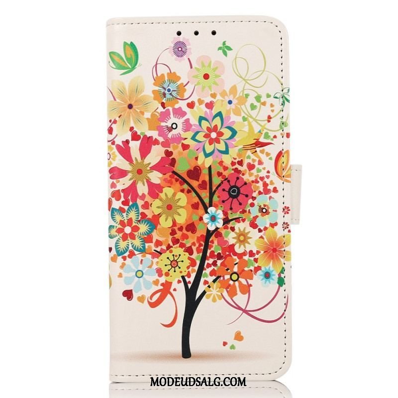 Flip Cover Samsung Galaxy M53 5G Blomstrende Træ