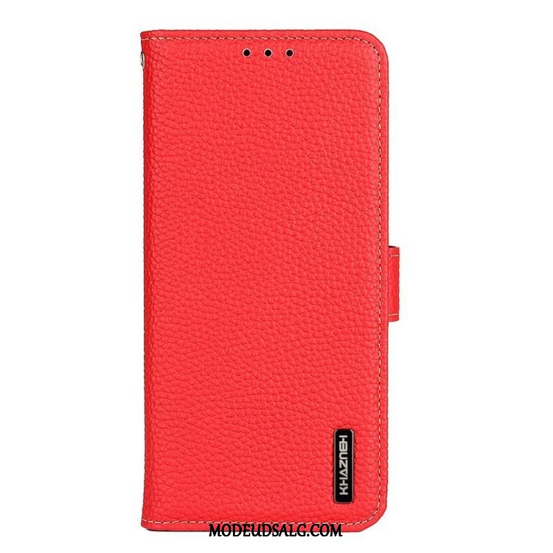 Flip Cover Samsung Galaxy M53 5G Khazneh Litchi Læder