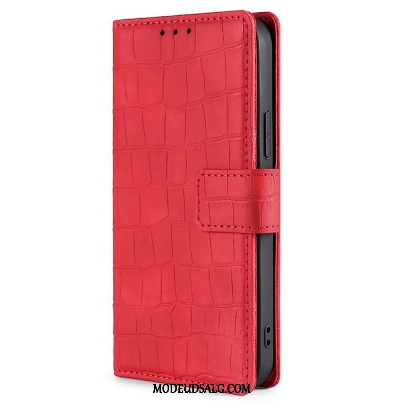 Flip Cover Samsung Galaxy M53 5G Krokodillehudstil