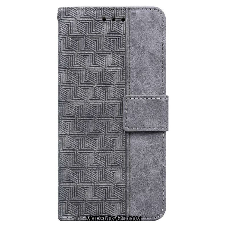 Flip Cover Samsung Galaxy M53 5G Med Snor Strappy Mønster