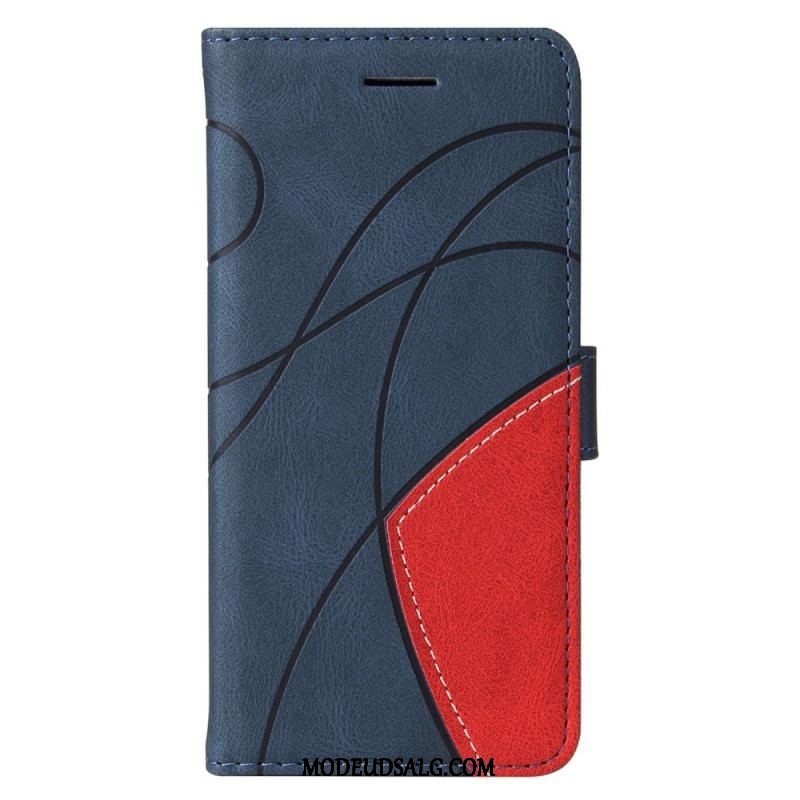 Flip Cover Samsung Galaxy M53 5G Med Snor Tofarvet Rem