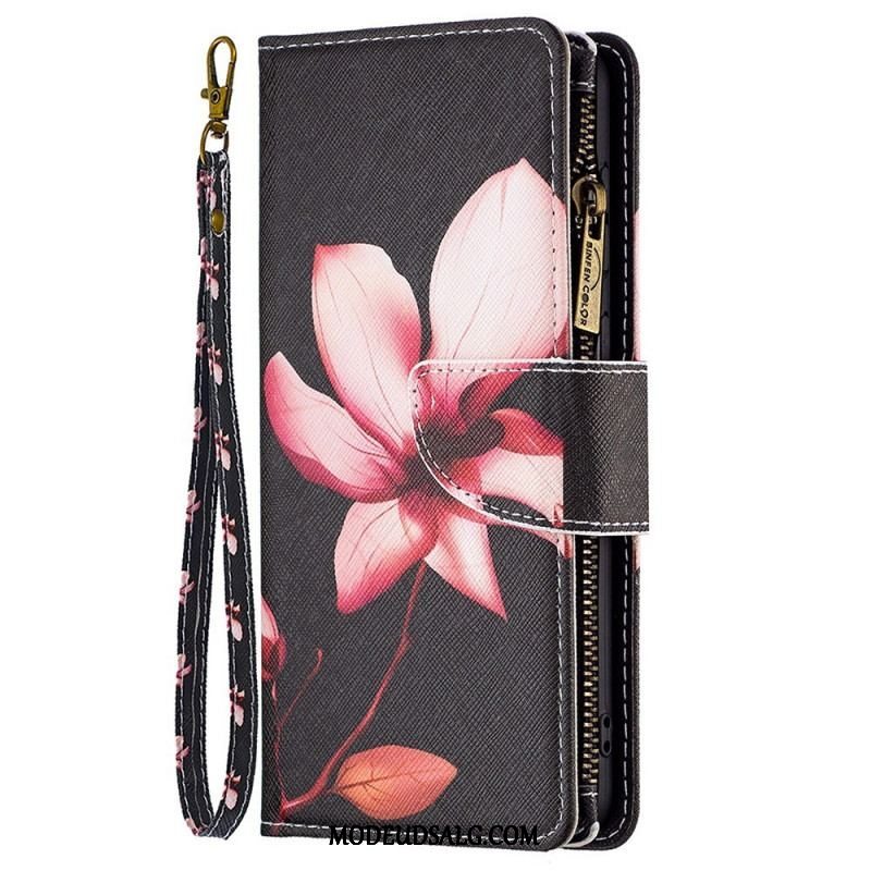 Flip Cover Samsung Galaxy M53 5G Punge Etui Blomster Tegnebog