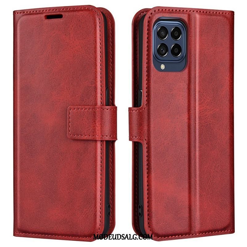 Flip Cover Samsung Galaxy M53 5G Slank Ekstrem Lædereffekt