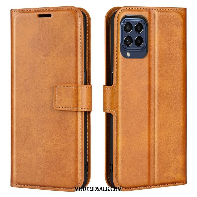 Flip Cover Samsung Galaxy M53 5G Slank Ekstrem Lædereffekt