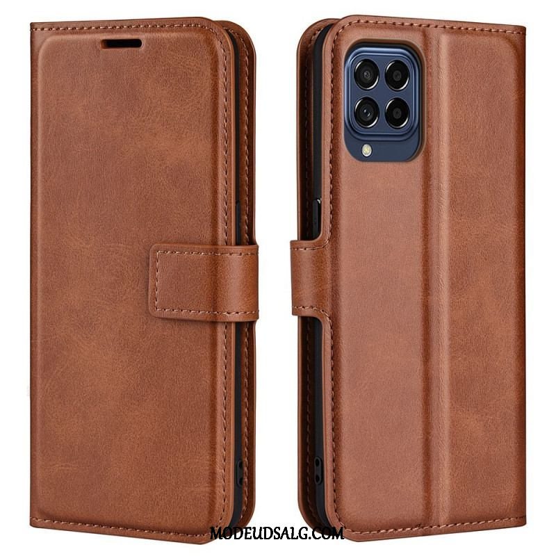 Flip Cover Samsung Galaxy M53 5G Slank Ekstrem Lædereffekt