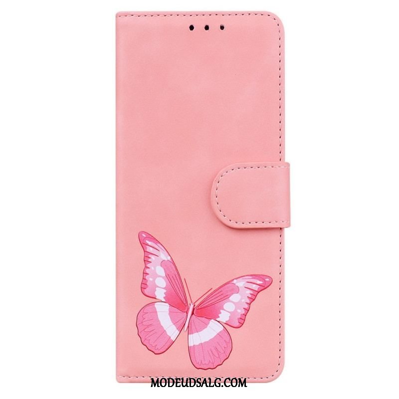 Flip Cover Samsung Galaxy M53 5G Sommerfugl