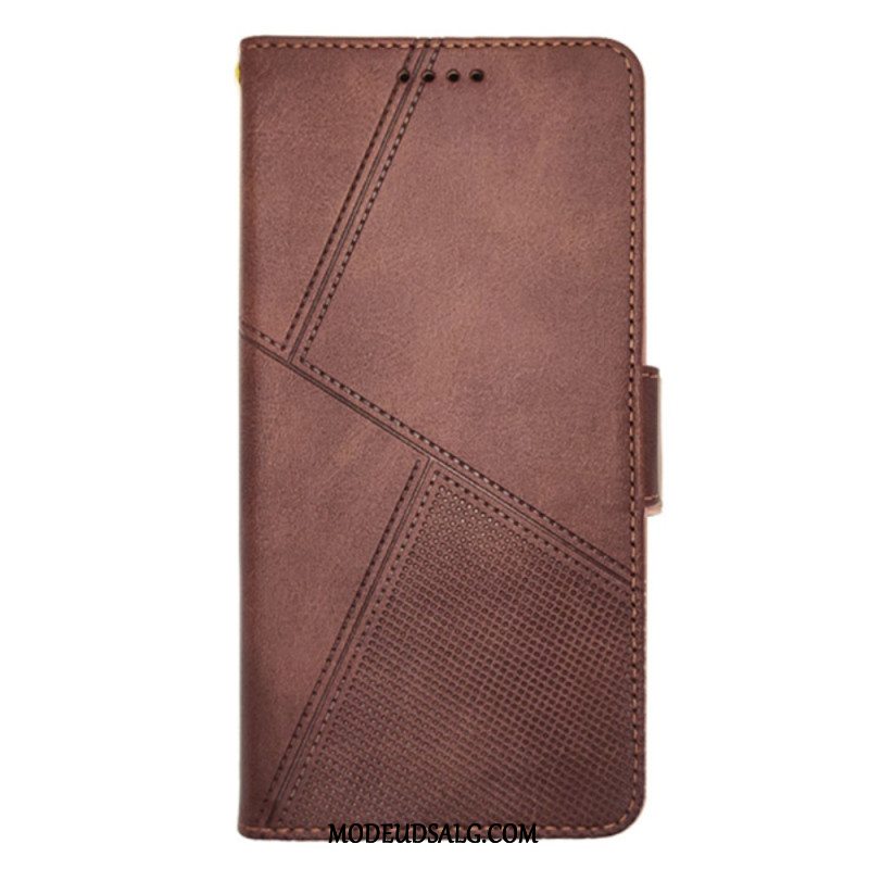 Flip Cover Samsung Galaxy M55 5g Idewei Lanière Linjer