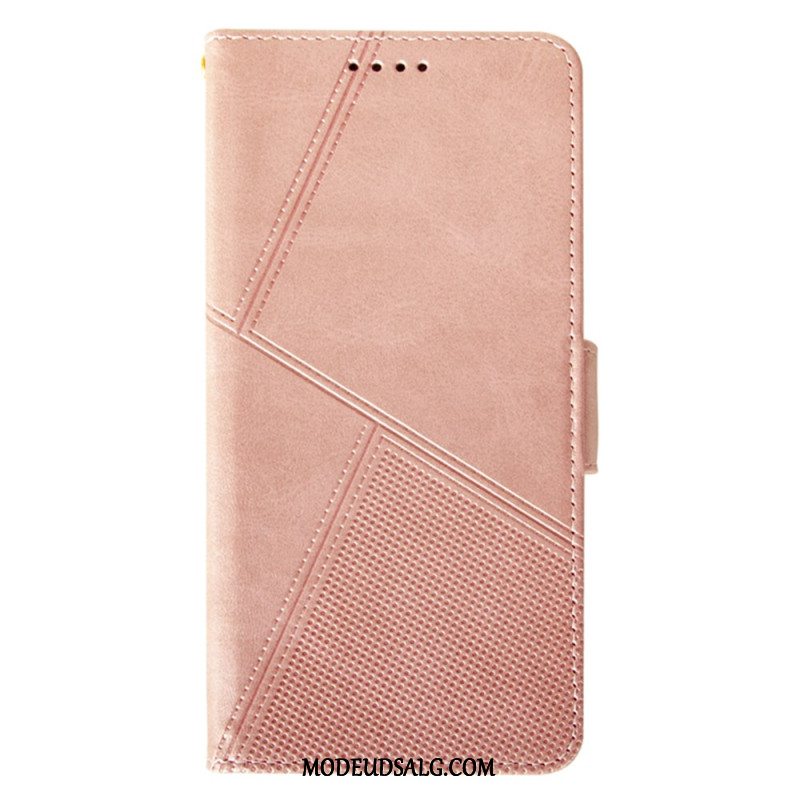 Flip Cover Samsung Galaxy M55 5g Idewei Lanière Linjer