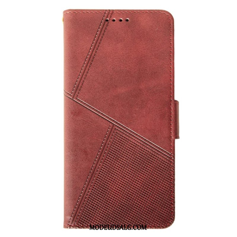 Flip Cover Samsung Galaxy M55 5g Idewei Lanière Linjer