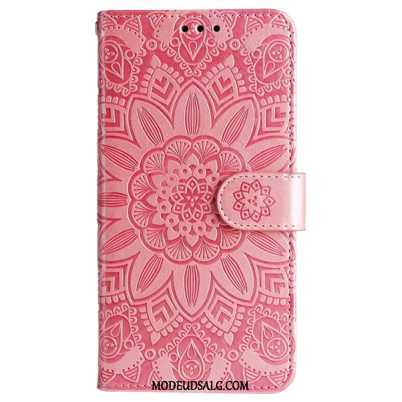 Flip Cover Samsung Galaxy M55 5g Mandala Med Snor