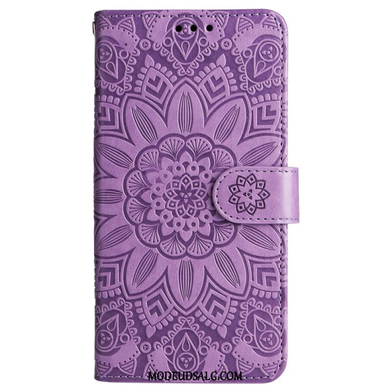 Flip Cover Samsung Galaxy M55 5g Mandala Med Snor