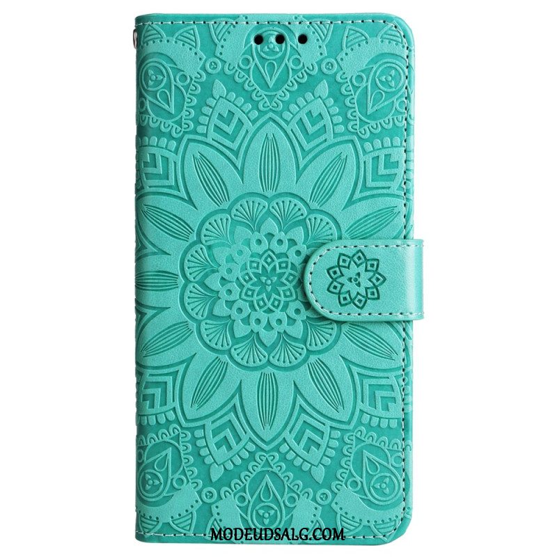 Flip Cover Samsung Galaxy M55 5g Mandala Med Snor