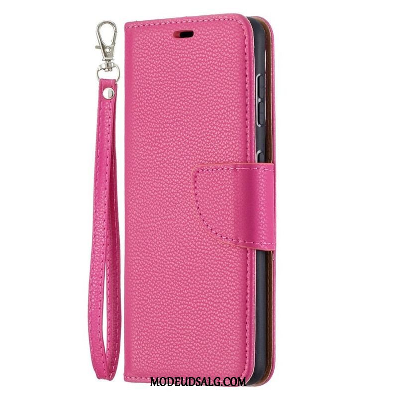 Flip Cover Samsung Galaxy S21 5G Læder Cover Litchi Rabat Oblique