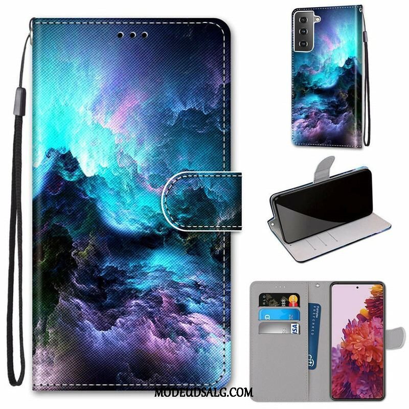 Flip Cover Samsung Galaxy S21 5G Mystisk Natur