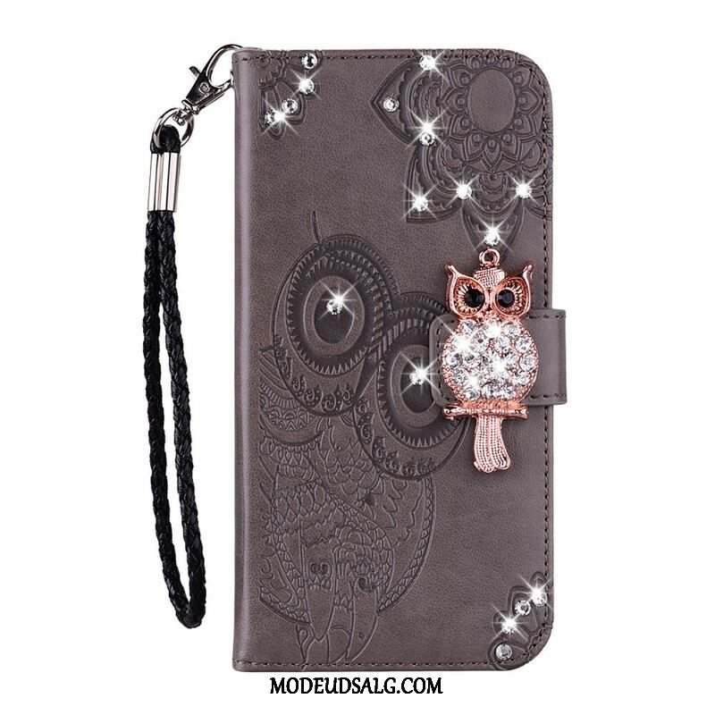 Flip Cover Samsung Galaxy S21 5G Ugle Mandala Og Charm