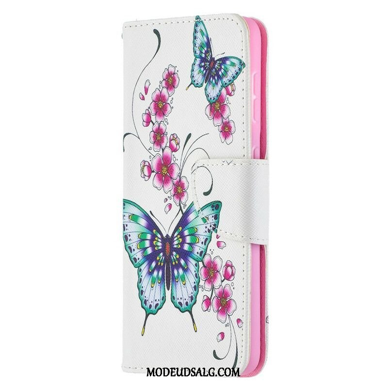 Flip Cover Samsung Galaxy S21 5G Vidunderlige Sommerfugle