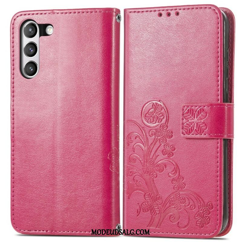 Flip Cover Samsung Galaxy S21 FE Abstrakte Blomster