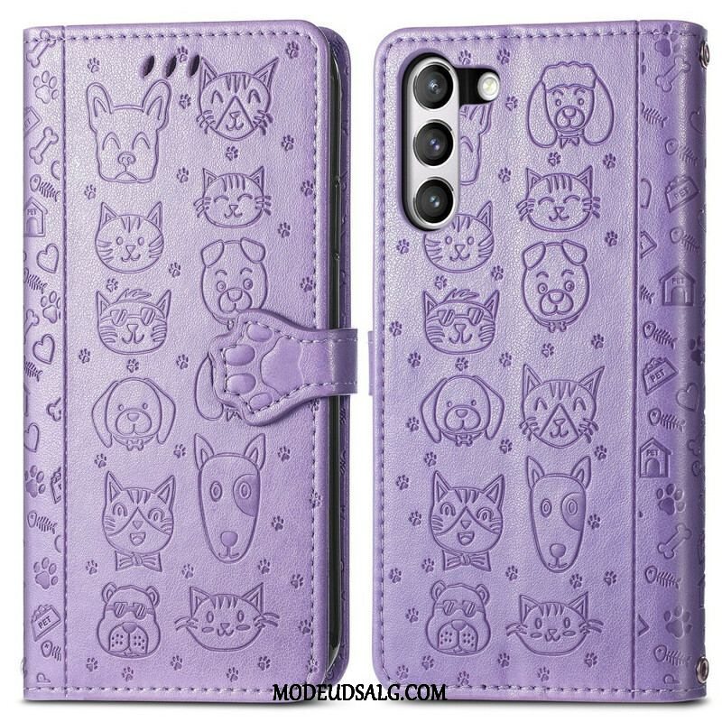 Flip Cover Samsung Galaxy S21 FE Animerede Dyr