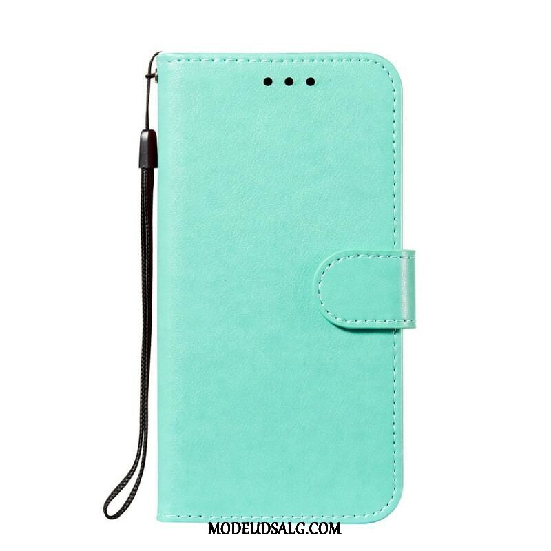 Flip Cover Samsung Galaxy S21 FE Med Snor Solid Color Series Strappy