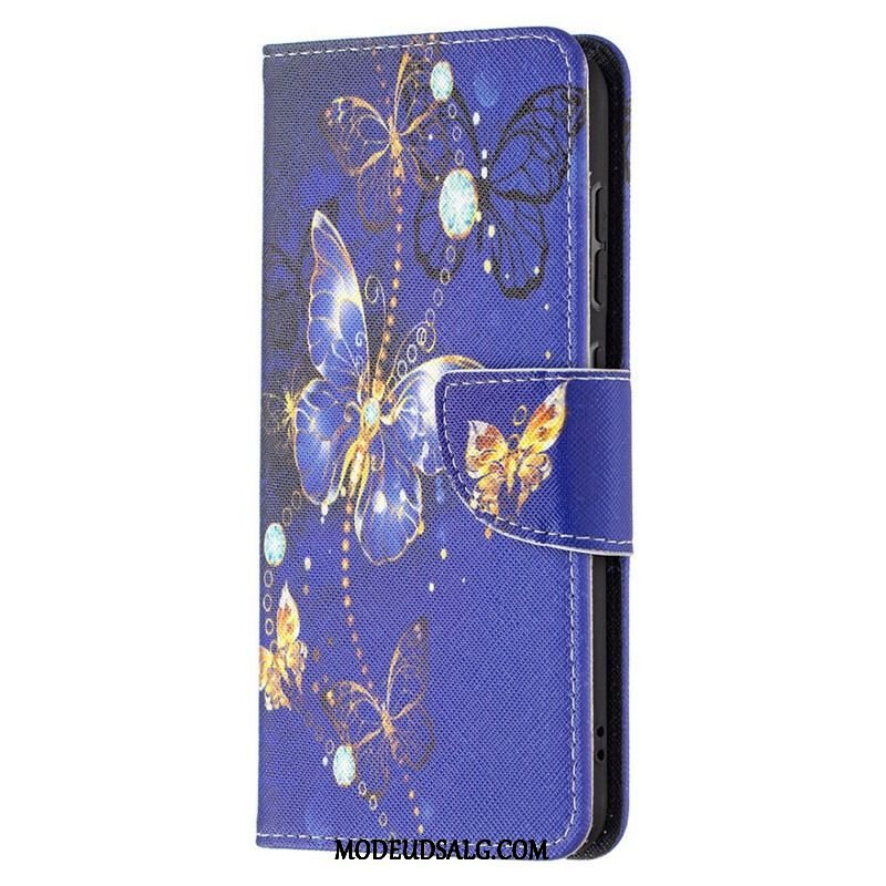 Flip Cover Samsung Galaxy S21 FE Sommerfugle Konger