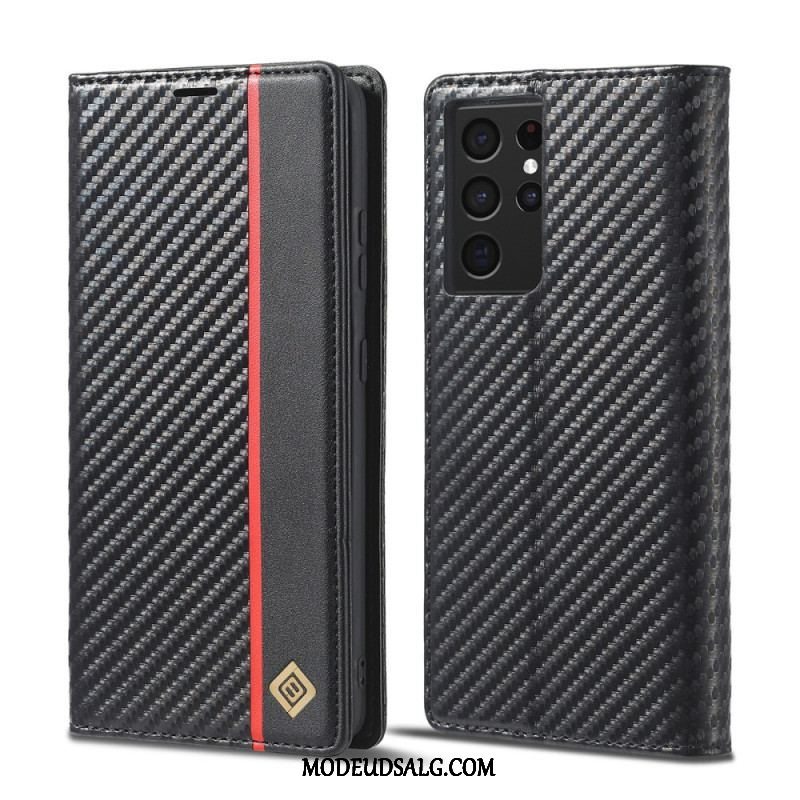 Flip Cover Samsung Galaxy S21 Ultra 5G Kulfiber Lc.imeeke