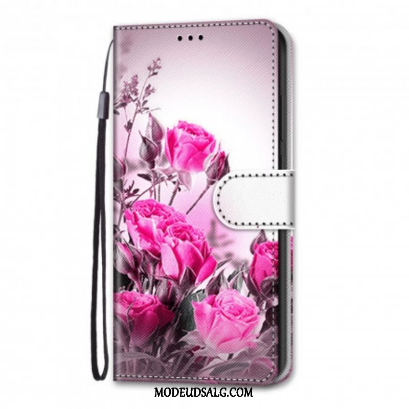 Flip Cover Samsung Galaxy S21 Ultra 5G Magiske Blomster