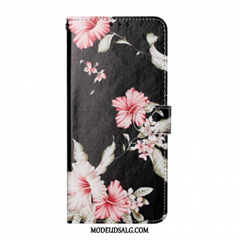 Flip Cover Samsung Galaxy S21 Ultra 5G Skøre Blomster