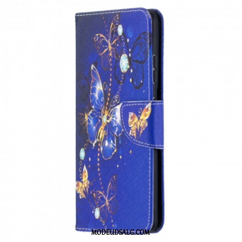 Flip Cover Samsung Galaxy S21 Ultra 5G Sommerfugle Konger