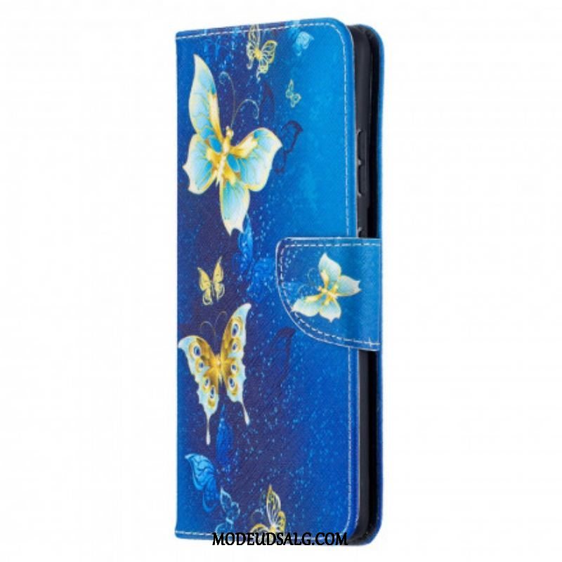 Flip Cover Samsung Galaxy S21 Ultra 5G Sommerfugle Konger