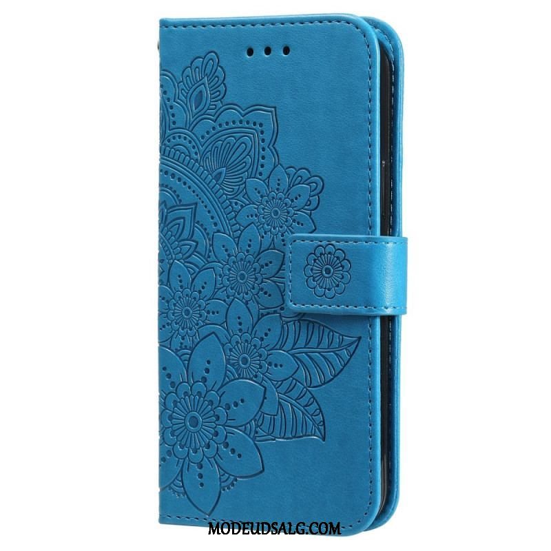 Flip Cover Samsung Galaxy S22 5G Blomster Mandala