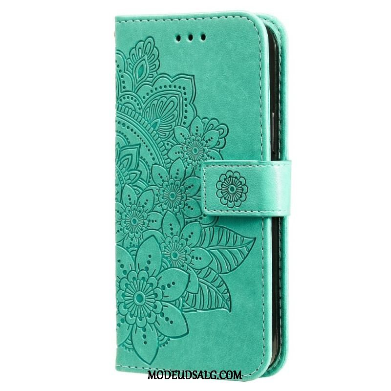 Flip Cover Samsung Galaxy S22 5G Blomster Mandala