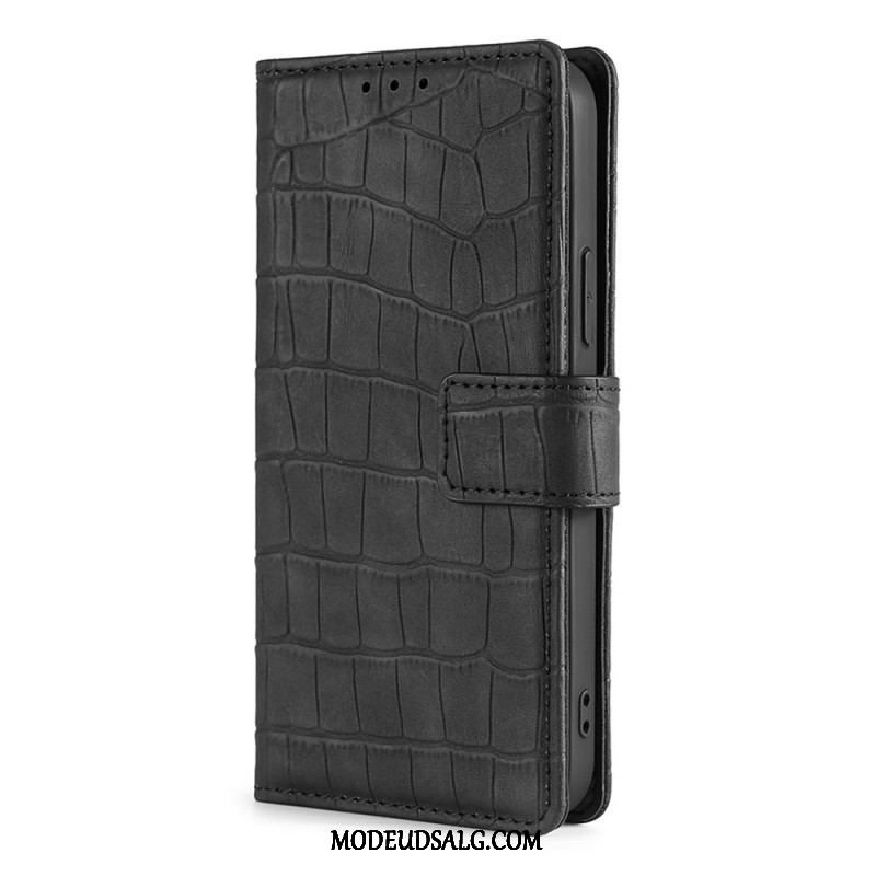 Flip Cover Samsung Galaxy S22 5G Krokodillehudseffekt