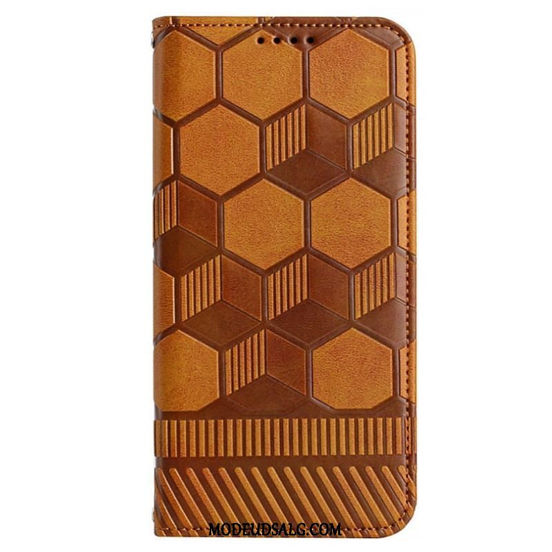 Flip Cover Samsung Galaxy S23 5G Fodboldbold Mønster