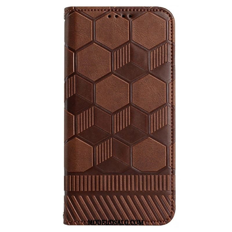 Flip Cover Samsung Galaxy S23 5G Fodboldbold Mønster