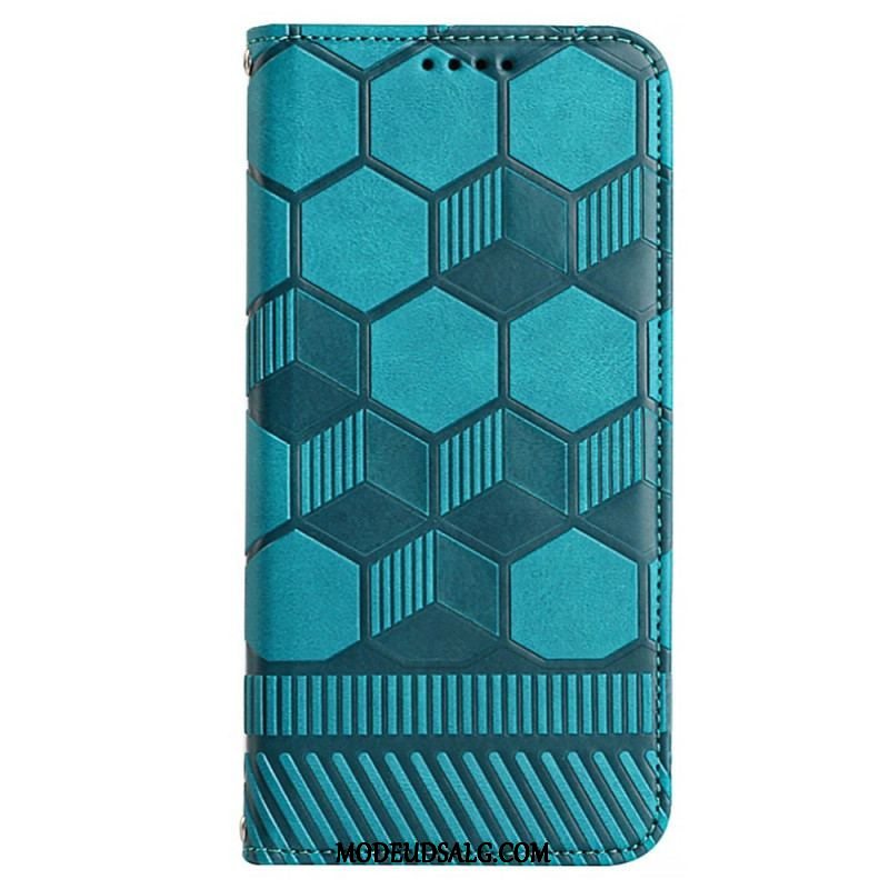 Flip Cover Samsung Galaxy S23 5G Fodboldbold Mønster