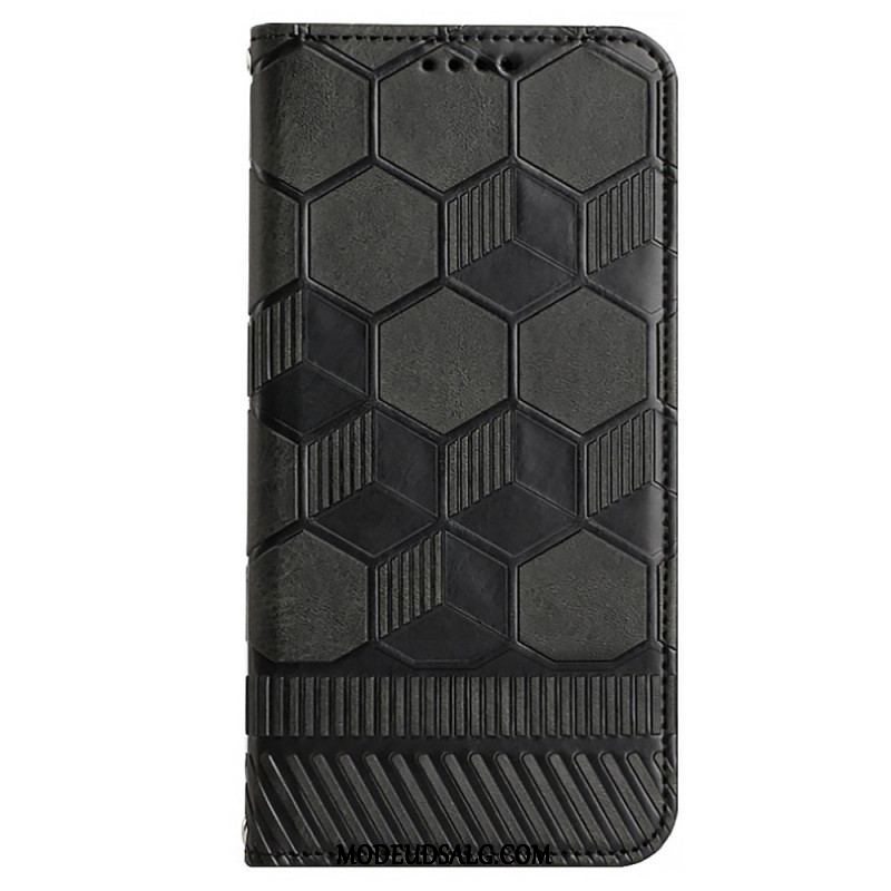 Flip Cover Samsung Galaxy S23 5G Fodboldbold Mønster