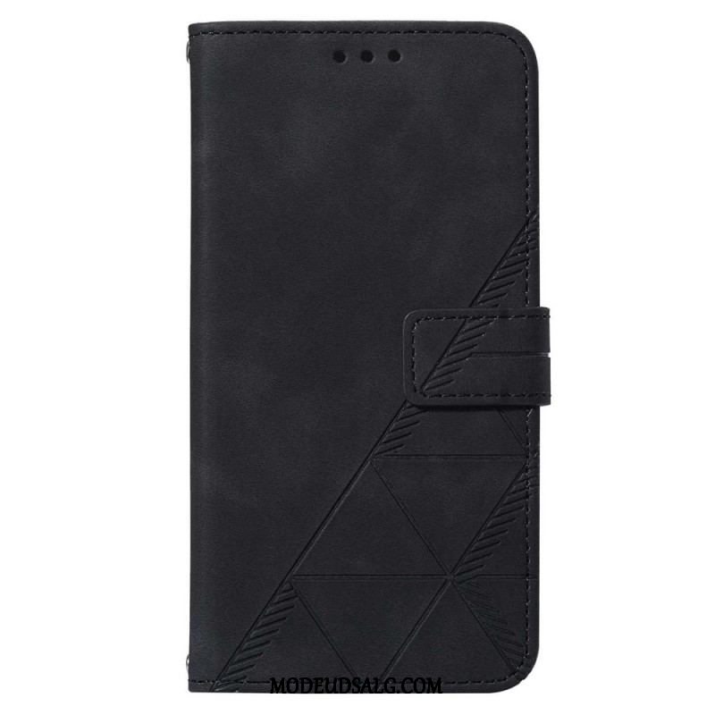 Flip Cover Samsung Galaxy S23 5G Med Snor Rem Trekanter