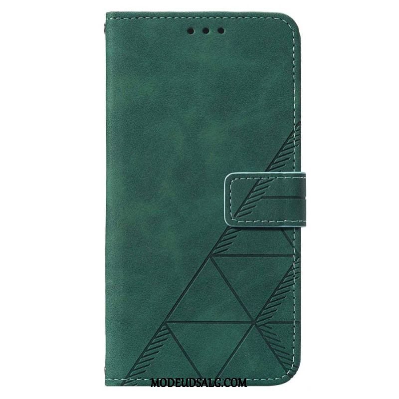 Flip Cover Samsung Galaxy S23 5G Med Snor Rem Trekanter