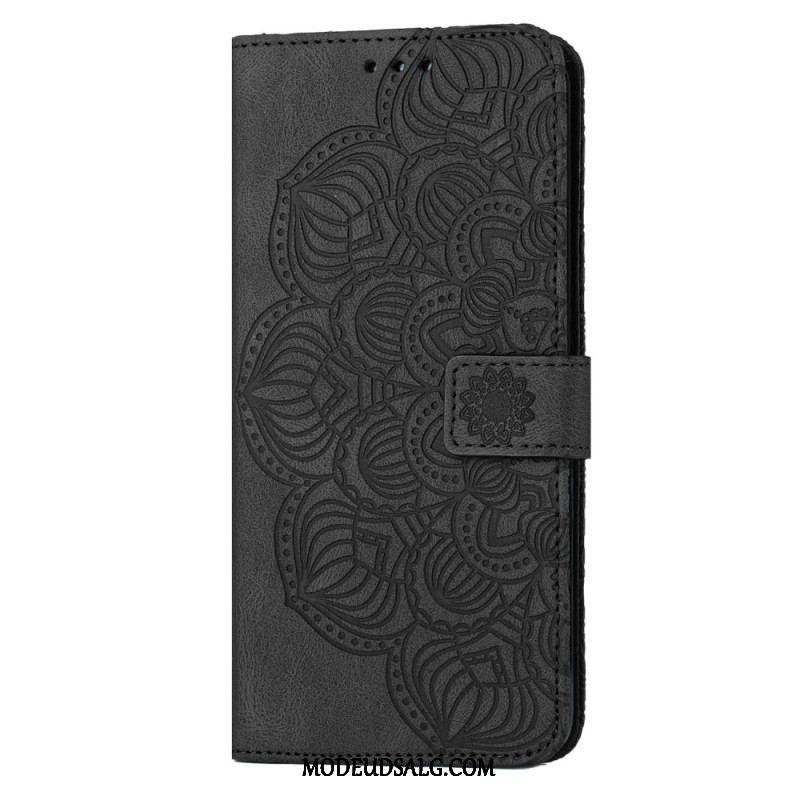 Flip Cover Samsung Galaxy S23 5G Med Snor Strappy Mandala