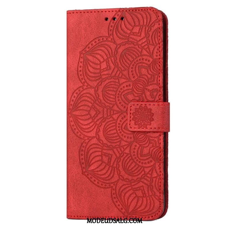 Flip Cover Samsung Galaxy S23 5G Med Snor Strappy Mandala