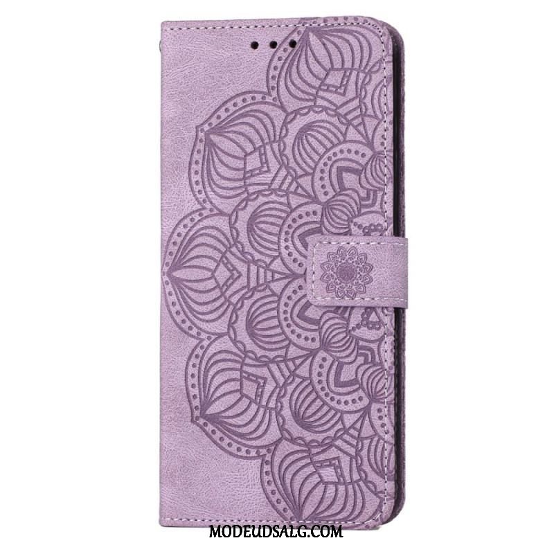 Flip Cover Samsung Galaxy S23 5G Med Snor Strappy Mandala