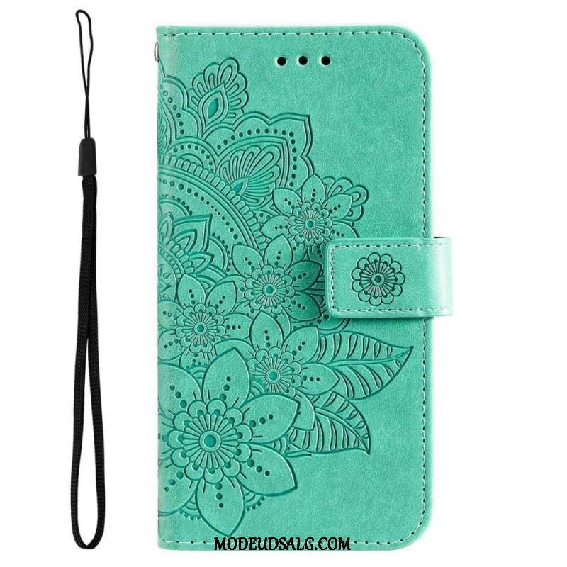 Flip Cover Samsung Galaxy S23 5G Med Snor Strappy Mandala