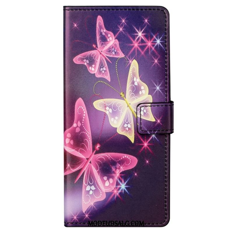 Flip Cover Samsung Galaxy S23 5G Smukke Sommerfugle