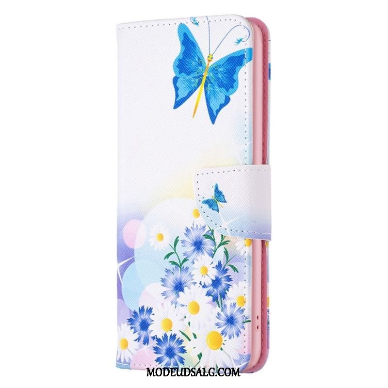 Flip Cover Samsung Galaxy S23 5G Sommerfugle