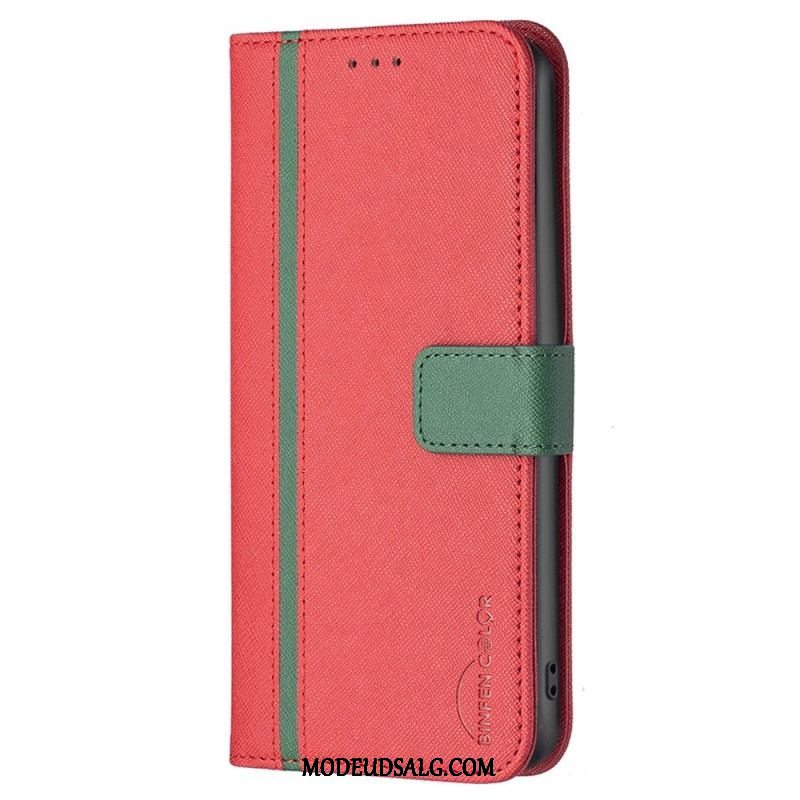 Flip Cover Samsung Galaxy S23 5G Tofarvet Binfen Farve