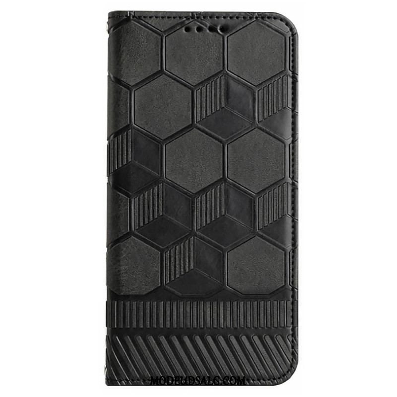 Flip Cover Samsung Galaxy S23 Plus 5G Med Snor Strappy Fodboldstil