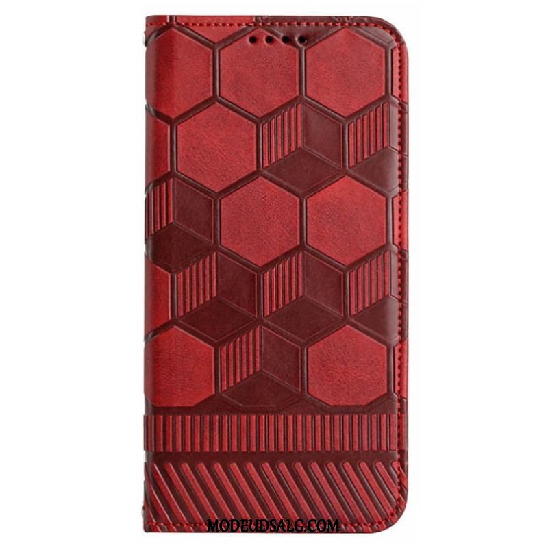 Flip Cover Samsung Galaxy S23 Plus 5G Med Snor Strappy Fodboldstil