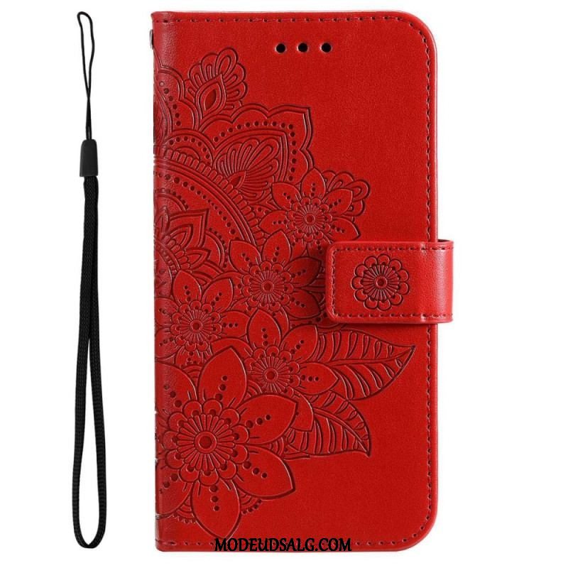 Flip Cover Samsung Galaxy S23 Plus 5G Med Snor Strappy Mandala