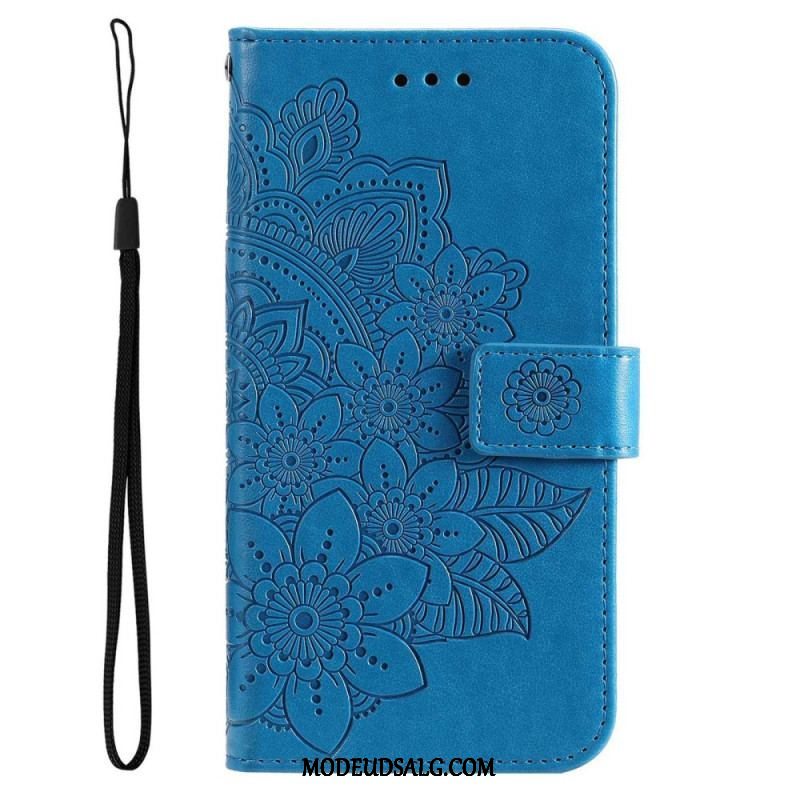 Flip Cover Samsung Galaxy S23 Plus 5G Med Snor Strappy Mandala