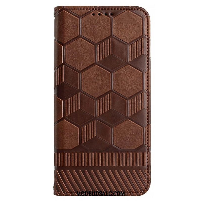 Flip Cover Samsung Galaxy S23 Ultra 5G Med Snor Strappy Fodboldstil